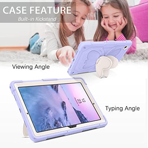 Duetue Samsung Galaxy Tab A8 10.5 Cazul 2022, Fluture Wings Kickstand 3d Heavy Duty Rugged Shockproof Full Body Protective
