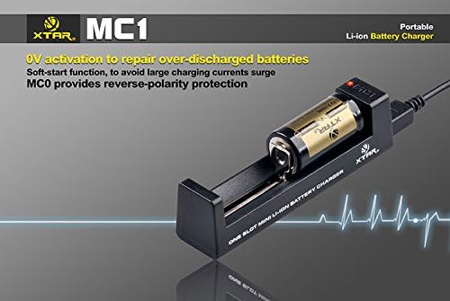 Încărcător de baterie XTAR MC1-Slot unic, negru