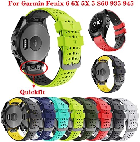 IENYU 26 22mm Quick Release Watchband curea pentru Garmin Fenix 7 7X 6 6x Fenix 5 5x 3 3 ore 935 ceas silicon EasyFit curea