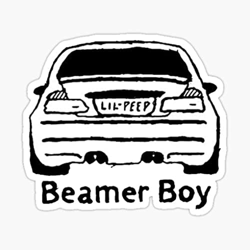 Lil Peep and Lil Tracy Beamer Boy Design auto Sticker_cool Rapper Singer Stickers estetic la modă pentru laptop, autocolant cu sticlă hidro, decal auto, autocolante de skateboard, autocolante amuzante