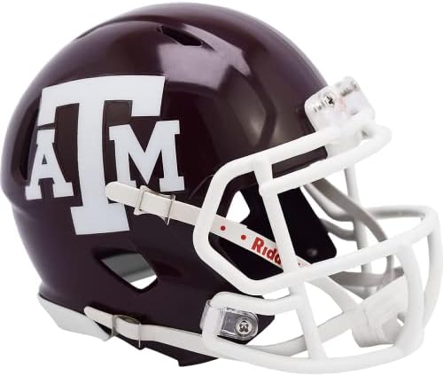 Riddell NCAA Texas A & amp; M Aggies Maroon NCAA Riddell Speed mini cască de fotbal