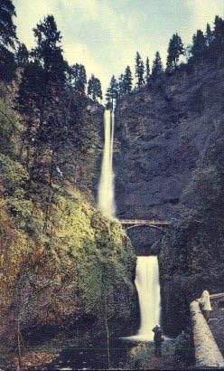 Multnomah Falls, carte poștală din Oregon