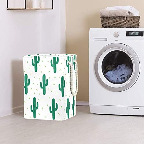 Inhomer Cactus verde model 300d Oxford PVC impermeabil haine împiedică coș mare de rufe pentru pături îmbrăcăminte jucării