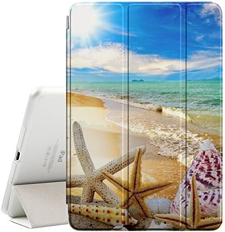 Graphic4You Starfish Sand Beach Ultra Slim Case Smart Cover Stand [cu funcție de somn/trezire] pentru Apple iPad Pro