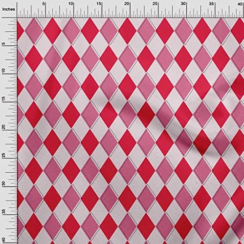 oneOone catifea Magenta Fabric Argyle cusut ambarcațiuni proiecte Tesatura printuri de curte 58 Inch Wide