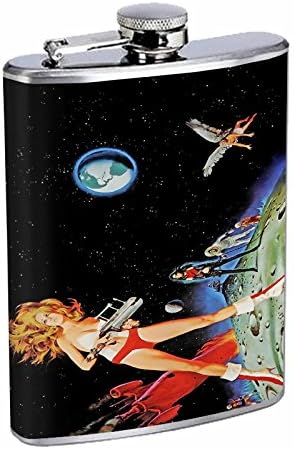 Perfecțiune în stil balon din oțel inoxidabil 8oz Poster Vintage D - 066 sexy Sci-Fi Space Movie Poster