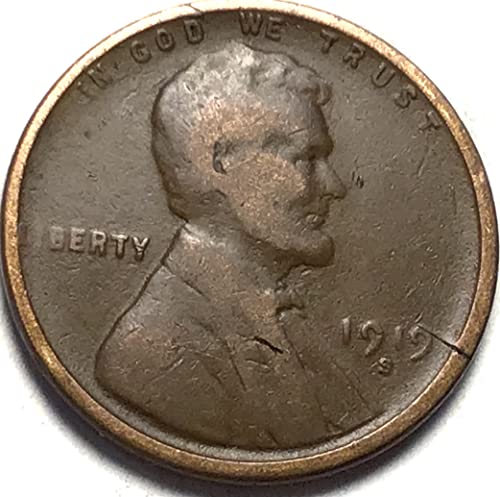 1919 S Lincoln Grâu Cent Penny Vânzător Bun