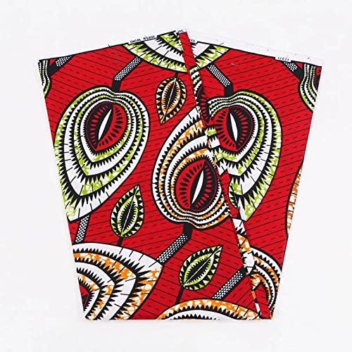 Hldeth African ceară imprimare tesatura roșu Materail bumbac fundal pentru rochie de partid