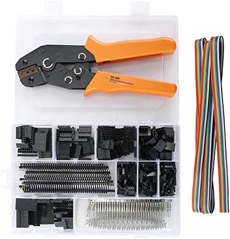 Sârmă de sârmă Plier cu conector Set conector Conector Set de instrumente de sertie de 2,54 mm 1 2 3 4 5 6 8 10 pin și 40 pini 1,27 mm cablu panglică FC/IDC Jumper Wire 1m