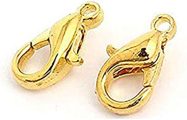 20buc 10mm bijuterii homar incuietoare carabină cârlig pentru colier de aur Design de moda puternic și durabil