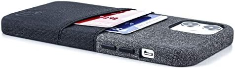 Carcasă portofel Dockem pentru iPhone 12 și iPhone 12 Pro: Placă metalică încorporată pentru montare magnetică și 2 deținători