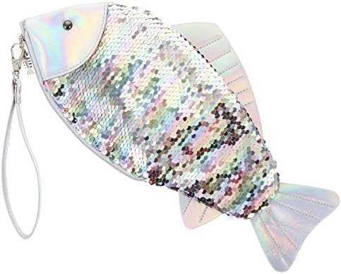 Valiclud doamne portofel cu creion carcasă cu fermoar în formă de pește în formă de pește în formă