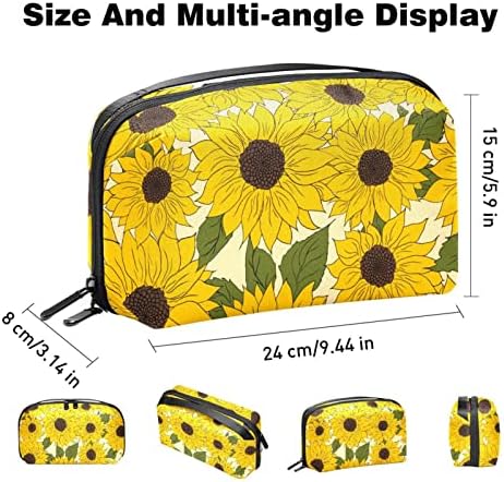Floarea-soarelui machiaj Sac pentru pungă portabil Travel Organizator sac pentru articole de toaletă frumusete sac