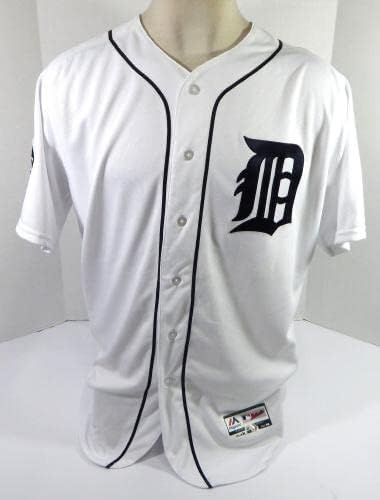Detroit Tigers Joe Jimenez #46 Joc emis Pos folosit Jersey White Mr I P 48 8 - Joc folosit Jerseys MLB