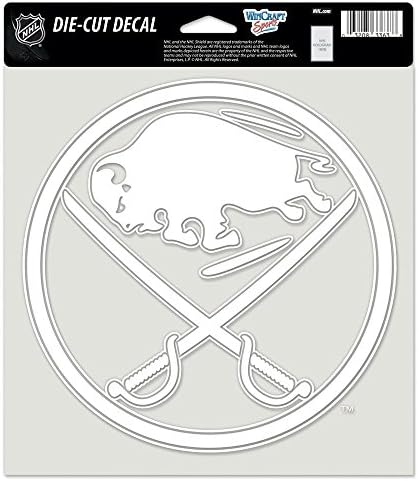 Wincraft NHL Buffalo Sabers WCR29601010 Decaluri de tăiere perfectă, 8 x 8