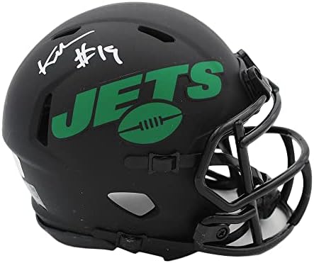 Keyshawn Johnson a semnat New York Jets Speed Eclipse NFL mini cască-autografe NFL mini căști