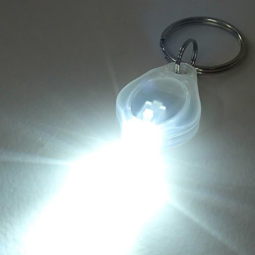 Alb Mini LED lumina lanterna cheie Keychain lanterna Keychain de magazin 24/7