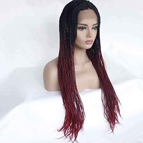 Ytooz peruca Europene și moda peruca Gradient trei fire de ac de păr fibre chimice față dantelă jumătate de mână cârlig peruca