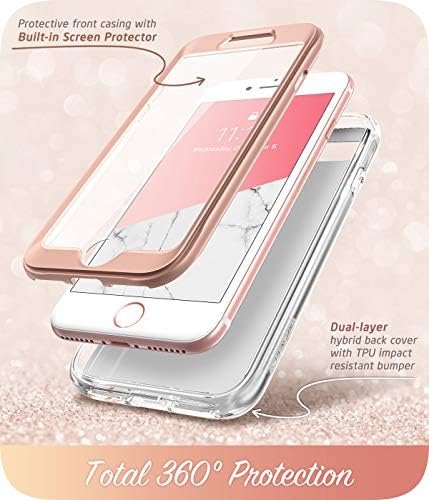 Carcasă I-Blason Cosmo pentru iPhone SE 2022, [Protector de ecran încorporat] Carcasă de protecție elegantă subțire pentru
