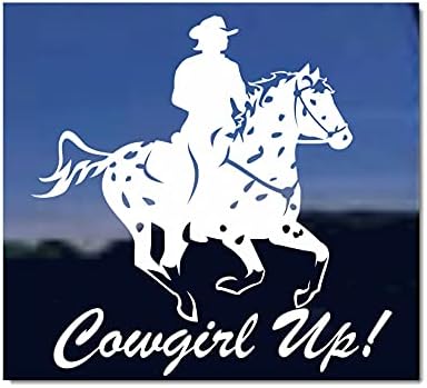Cowgirl up! ~ Appaloosa Rider Remorcă Remorcă Vinil Vinil Decal