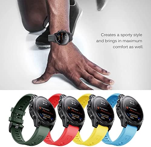 SAWIDEE 22 26mm curele de veghe din silicon pentru Garmin Fenix ​​6x 6 Pro 7x 7 5 5x 3 3HR 945 Smartwatch Brățară cu versiune rapidă