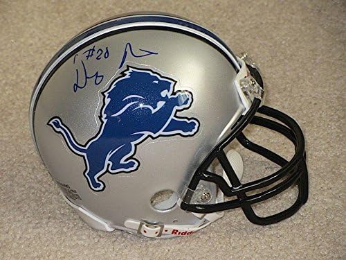 BILL DWIGHT BENTLEY a semnat mini cască DETROIT LIONS cu Mini căști NFL cu autograf